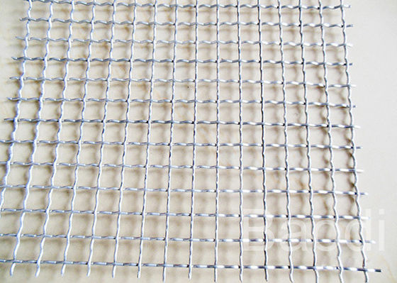 Stainless Steel Woven Wire Mesh Rolls , Square Pattern Woven Wire Mesh Panels 