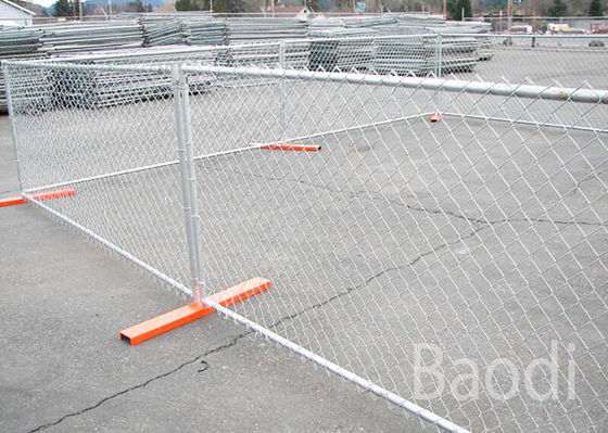 Construction Sites Temporary Yard Fencing , Firm Structure Crowd Control Barriers 
