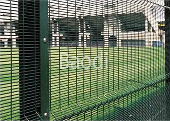 Guard Safety Screen Anti Climb Mesh Fence Panels 8 Guage With Metal Square Post