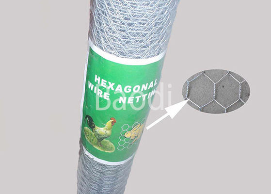 Corrosion Resistant Hexagonal Wire Mesh , Chicken Wire Garden Fence With Hexagonal Hole