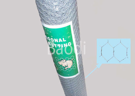 Electro Galvanized Chicken Wire Mesh Hexagonal Carbon Steel For Poultry Fence