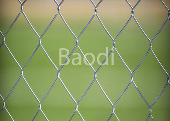 Galvanized Cyclone Fencing Roll , Durable Chain Link Panels For Sports