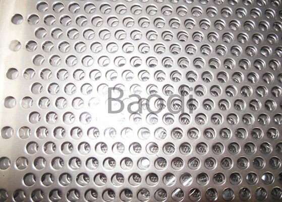 Perforated Stainless Steel Sheet Metal With Round Holes , Perforated Aluminum Sheet 