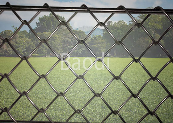 Hot Dip Galvanized Chain Link Mesh Fence 1m - 50m Roll Length High Strength