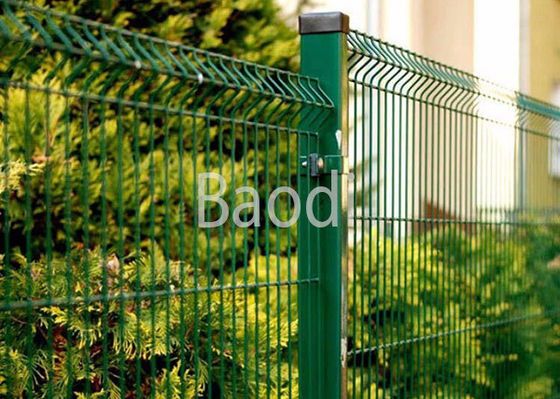 Green Polyester Wire Mesh Fence , Easy Install Welded Security Fence Panels