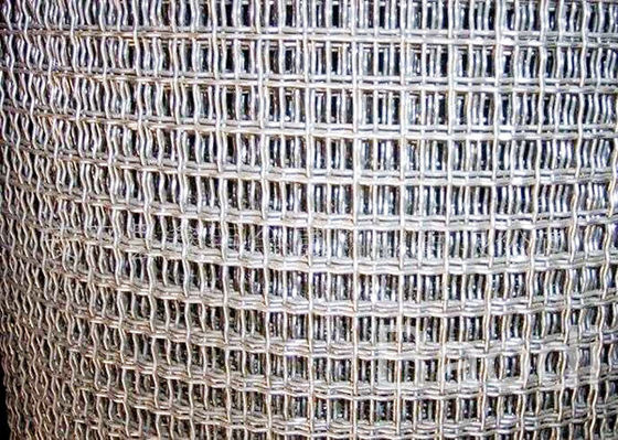 Electric Galvanized Crimped Woven Wire Mesh Panels Roll For Mine Industries