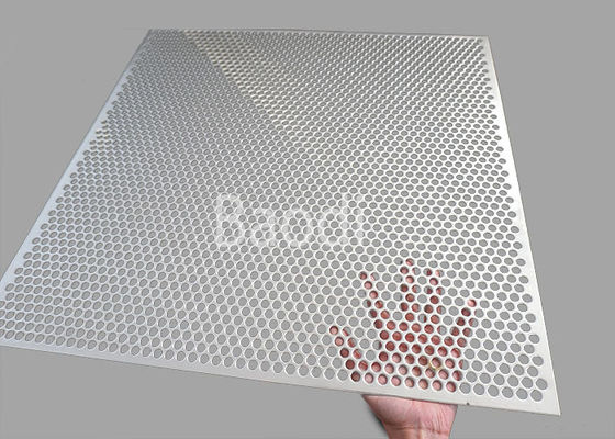 Safety And Security Cold Rolled Perforated Steel Sheet With Staggered Holes