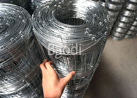 Galvanized Metal Wire Woven Field Fence Rolls 6" Mesh Hole Space Agricultural Fencing