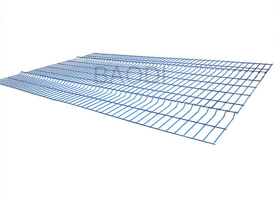 PVC Coated Welded Wire Fence Netting With Blue Color For Road Fencing