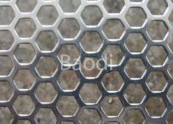 Hexagonal Hole Screen Galvanized 1.5m x 3m Perforated Steel Mesh