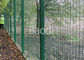 Green PVC Coated Anti Climb Fencing Panels With Mesh Opening 3" × 0.5" × 8 Gauge