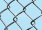 Chain Link Fence Privacy Screen , Low Carbon Steel Wire Cyclone Fence Panels 