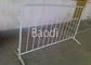 Powder Coated White Crowd Control Barrier , 1.1 X 2.5m Temporary Yard Fence 