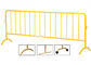 Yellow Vinyl Coated Temporary Mesh Fence For Sport Event Easily Installed