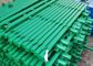 Green Color 1.8 M Welded Wire Mesh Fencing Pvc Coated With Round Post
