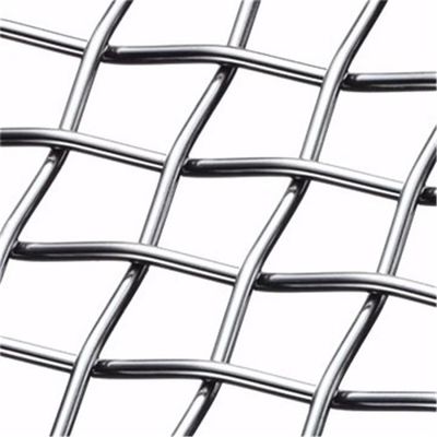 Quarry Filtration 304 316 Stainless Steel Anti-cutting Crimped Wire Mesh Plain Woven SS Security Woven Metal Netting Screen for Concrete Reinforcement