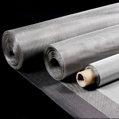 316 316l Stainless Steel Woven Wire Mesh Screen 0.154mm Hole Untreatment