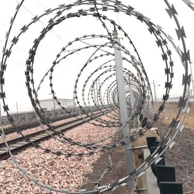 Galvanized razor Barbed Wire 500 Meter Length Barbed Wire Fence 50kg Barb Wire Fence Roll in Egypt