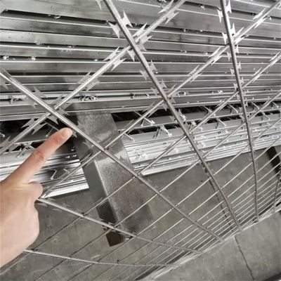 12-Gauge Red Galvanized Iron Barbed Wire Coil Cross Razor Barbed Anti-Climbing Easy Installation Protective Construction Fence