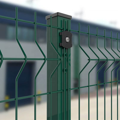 PVC Coated 3d Welded Wire Fence  Curved Metal Garden Fencing 2.3m*3m