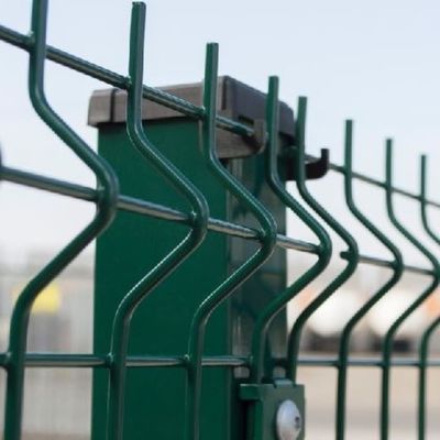 Eco Friendly Decorative 4mm Wire 3d Curved Fence Panel RAL Colors