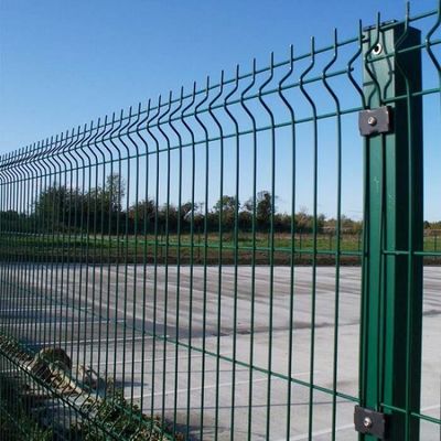 Vinyl Clad 3d Curved Fence Bending Welded Wire Mesh Fencing 1.5*3m