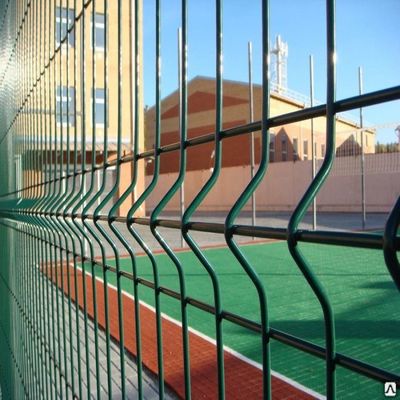 3d Fence Commercial Galvanized Steel Pvc Coated 3d Curved Triangle Bending Welded Wire Mesh