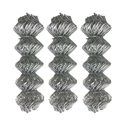 100ft 50ft 8ft 6 Ft Galvanized Chain Link Fence Rolls 2.0mm Cyclone Mesh Fencing