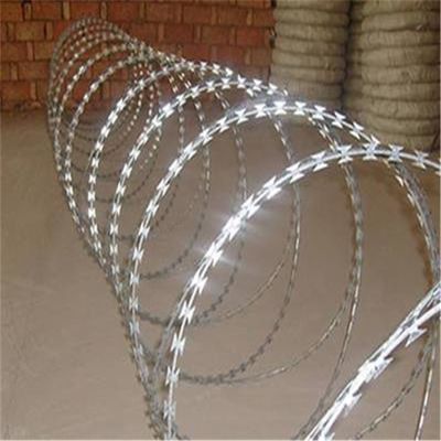 Low Price Galvanized Barbed Wire Mesh for Safety Anti-climbing with Chain Link Fence