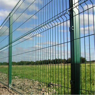Galvanized PVC Coated Euro Wire Mesh Fence 3mm - 6mm  Corrosion Resistance