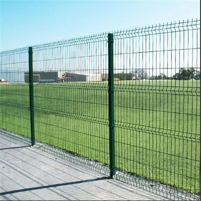 PVC Coated Green Customized 3D Curved Welded Wire Mesh Fence Panel Outdoor Galvanized Bending Metal Mesh Fencing
