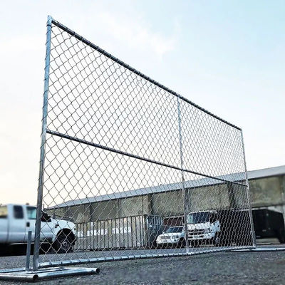 8 Foot Boundary Wall Hot Dipped Galvanized Chain Link Fence For Industry
