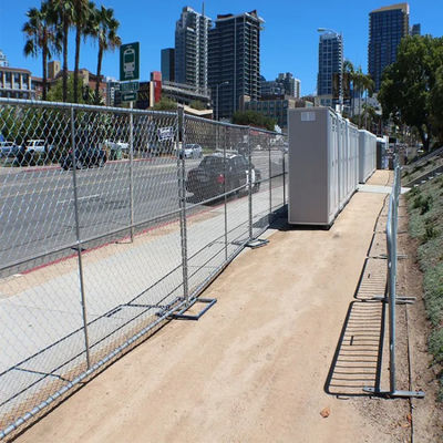 6ft Galvanized Chain Link Fence Wire Mesh Used For Playground