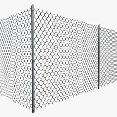 100ft Galvanized Chain Link Fence Cyclone Wire Mesh Fence Panel Chain Link Fence For Sport Game