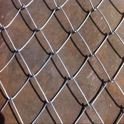 Galvanized PVC Coated Diamond Wire Mesh 6ft 8ft Easily Assembled Chain Link Fence Roll