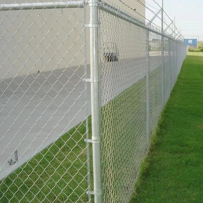 Galvanized Cyclone Wire Mesh Diamond Chainlink Fence Panels Chain Link Fence Roll
