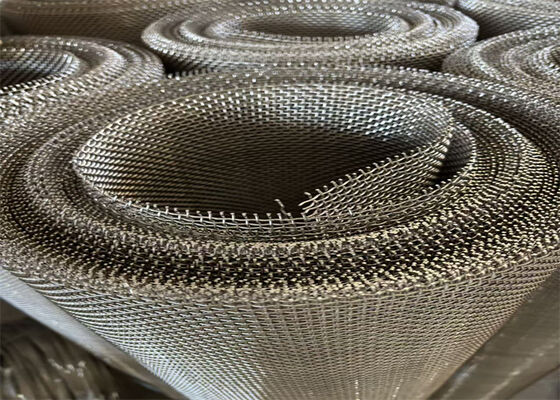 304 Stainless Steel Square Hole Woven Crimped Wire Mesh for Mining Screen