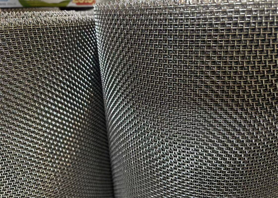 304 Stainless Steel Crimped Wire Mesh Metal Hardware Cloth Plain Woven 65 Mn Quarry Vibrating Sieving Screen