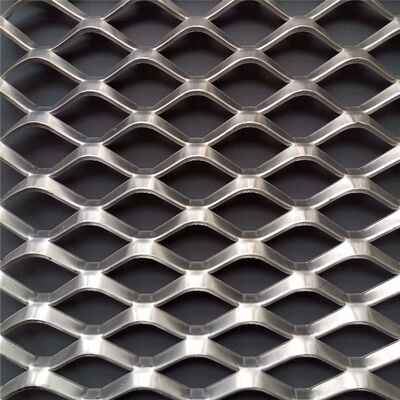 Anping Factory Supply 4*8ft Steel/Aluminum Raised Diamond Flat Expanded Metal Mesh