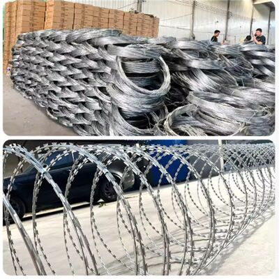 Anti-Climbing Razor Wire for Construction Industry Corrosion-Resistant Factory-Customized for Fence Application