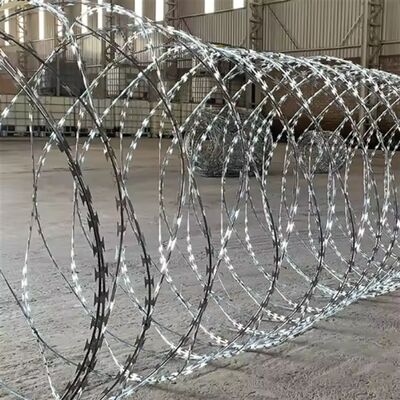 Factory Supply Razor Barbed Wire Galvanized Coil Boundaries Wall for Boundary Safety Fence
