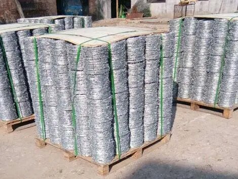 Different Types 2.5mm Galvanized Barbed Razor Wire Construction Protecting Mesh 10
