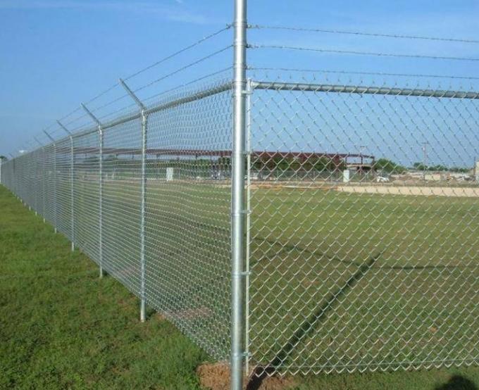 100ft 50ft 8ft 6 Ft Galvanized Chain Link Fence Rolls 2.0mm Cyclone Mesh Fencing 0