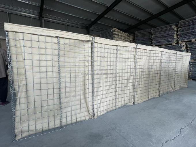 Heavy Duty Mil1 Mil7 Hesco Bastion Barrier Sandbags Hexagonal Hole 3