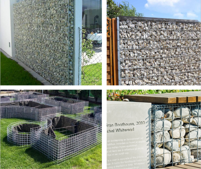 Zinc Coated Wire Mesh Gabion Box Garden Gabion Stone Cage Anti Rust 14