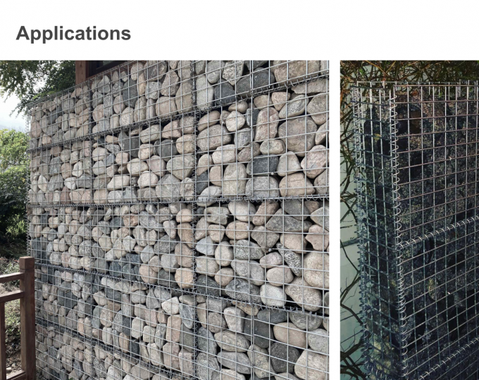Zinc Coated Wire Mesh Gabion Box Garden Gabion Stone Cage Anti Rust 15