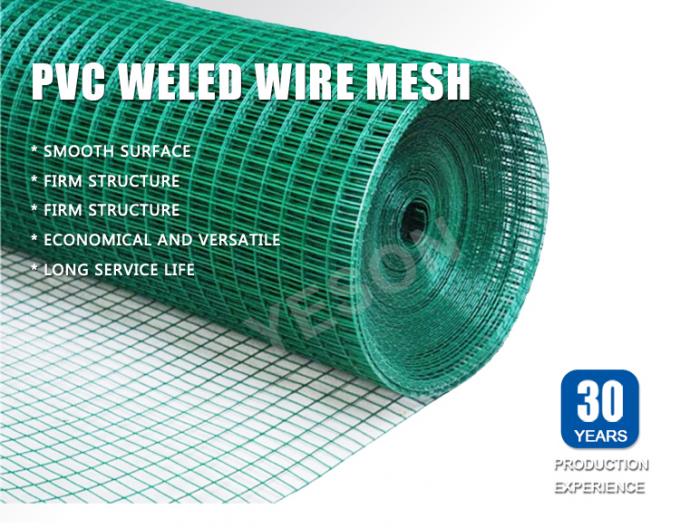 0.5mm-14mm Plastic PVC Welded Wire Mesh Rolls Durable Pet Cage Wire Mesh 0