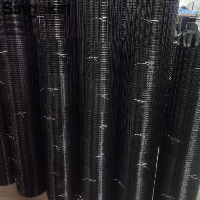 Black PVC Coated Welded Wire Fence Square 1/2 Galvanized Welded Wire Mesh in Roll 3