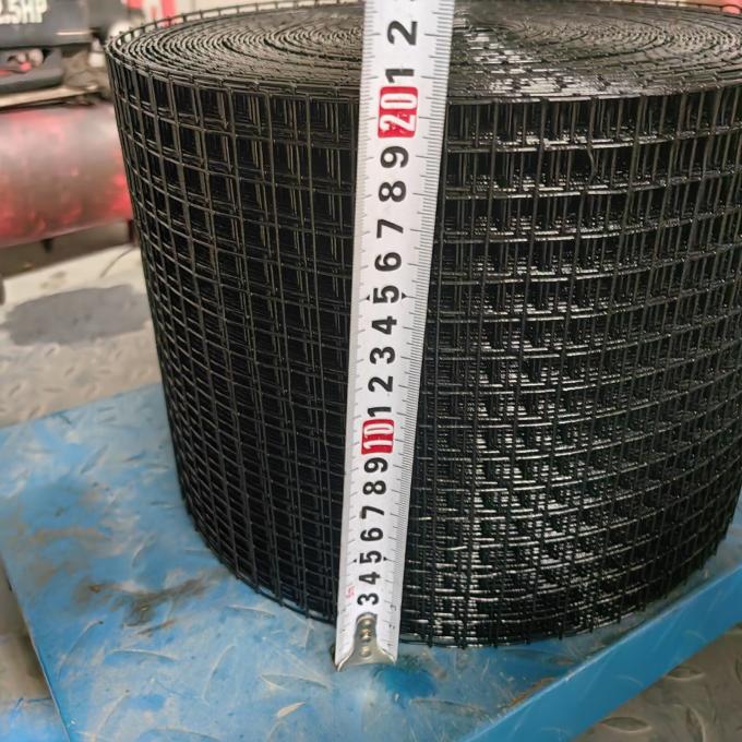 Black PVC Coated Welded Wire Fence Square 1/2 Galvanized Welded Wire Mesh in Roll 4