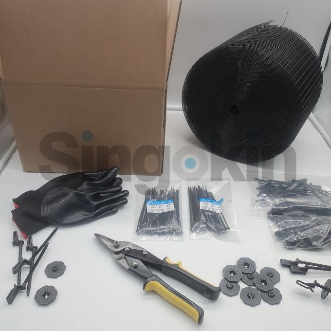 Pvc Welded Mesh Solar Panel Bird Wire guard kit proof pigeon net for Solar Panel 5